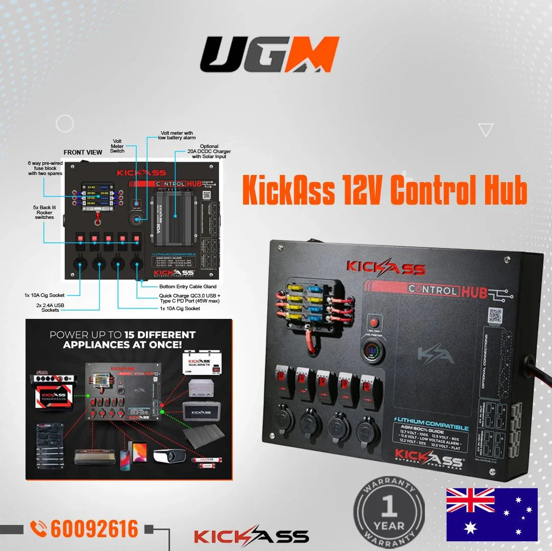 KickAss 12V Control Hub-لوح تحكم