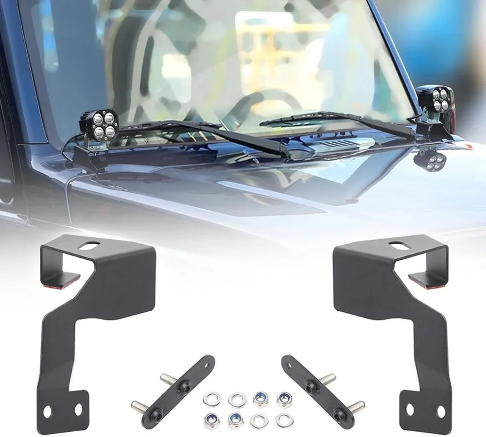 Car a-pillar work light lamp holder mounting bracket for Suzuki Jimny 2019+ قواعد كشافات لسيارة سوزوكي جمني