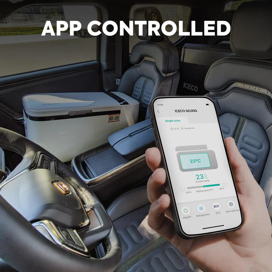 21QT GO20 Dual Zone 12V Portable Freezer (White) | OPEN BOX-كرتون مفتوح