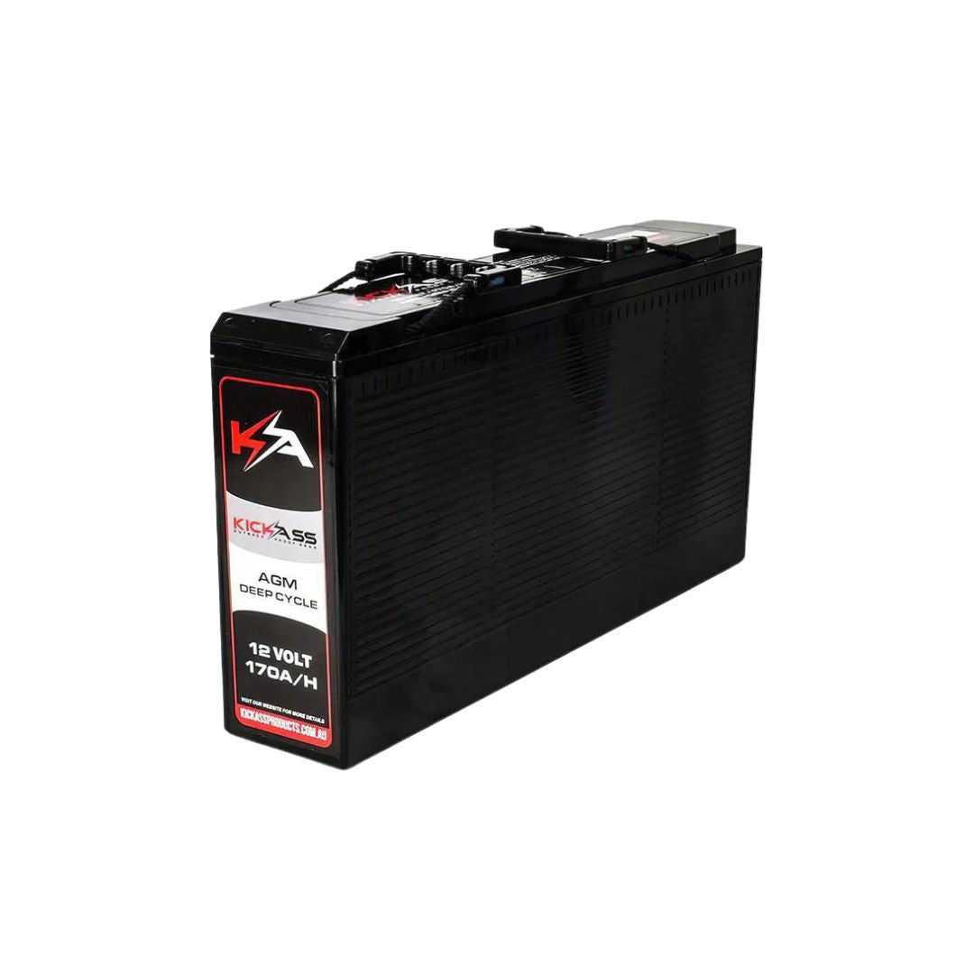 KickAss Slim 12V 170Ah Deep Cycle AGM Dual Battery