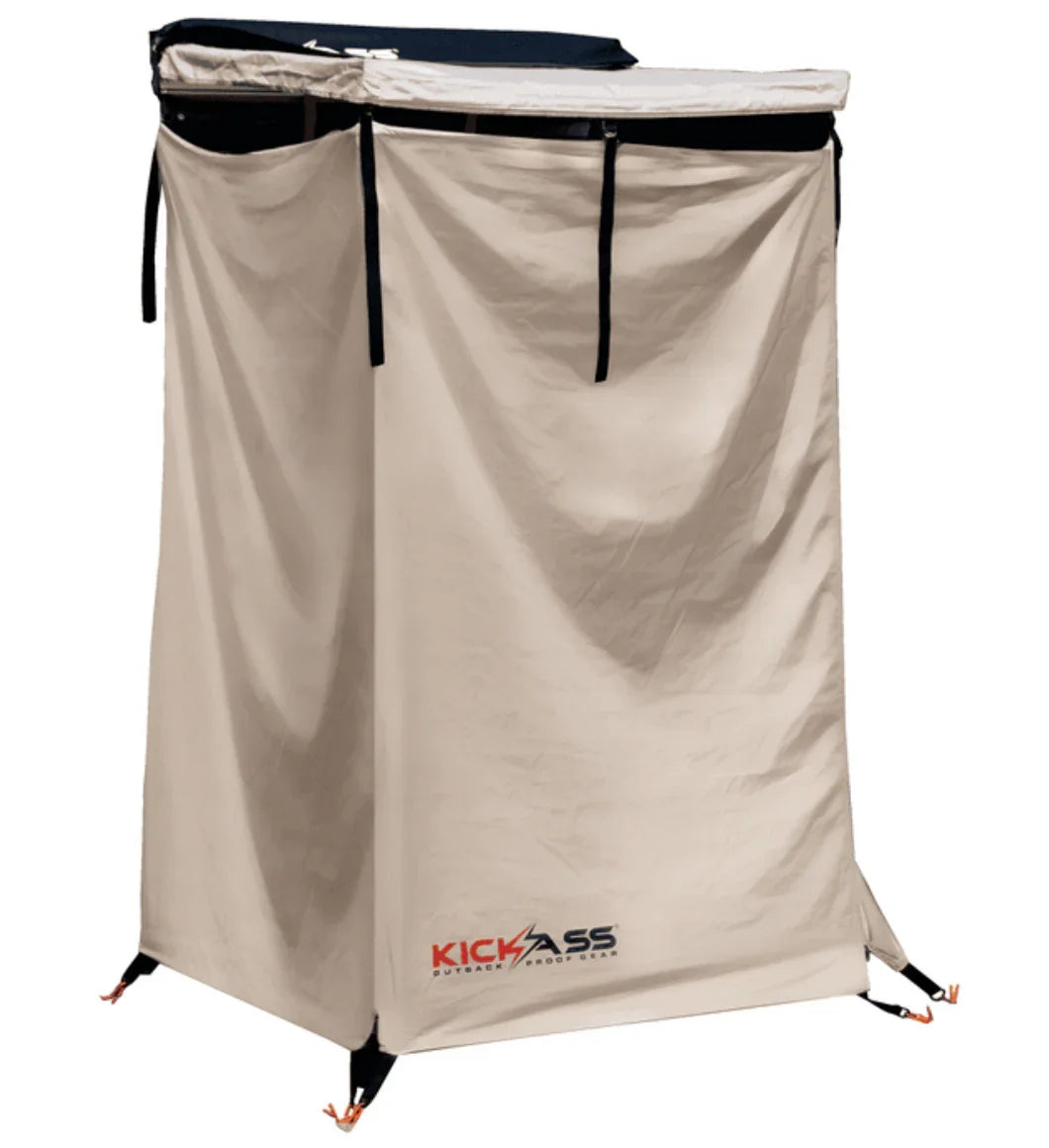 KickAss Premium Shower Awning with Roof