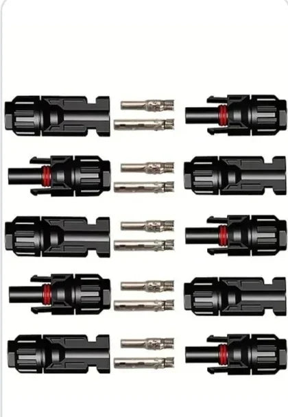 فيش كابل لوحه شمسية - DC Solar Connector 1000V 30A Panel Stecker IP67 Waterproof Connection Kit