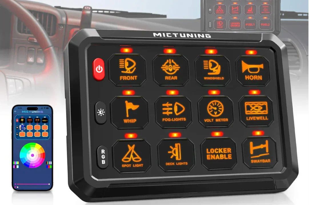 Bluetooth 12 Gang 5" RGB Switch Panel P1s