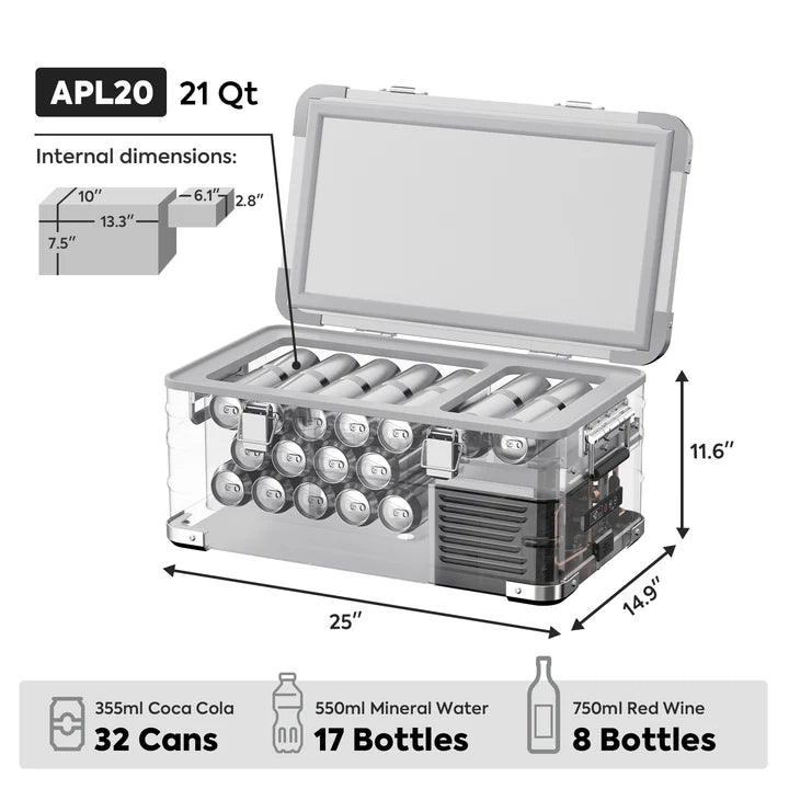21QT APL20 Light Duty Aluminum Freezer Single Zone | ICECO ثلاجة