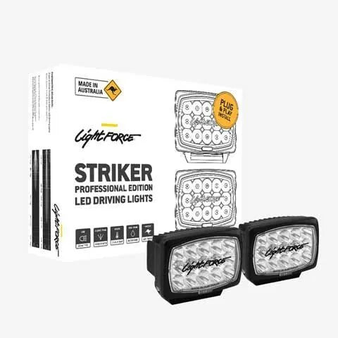 STRIKER PROFESSIONAL EDITION LED DRIVING LIGHT - TWIN PACK-كشافات سترايكر  باقة
