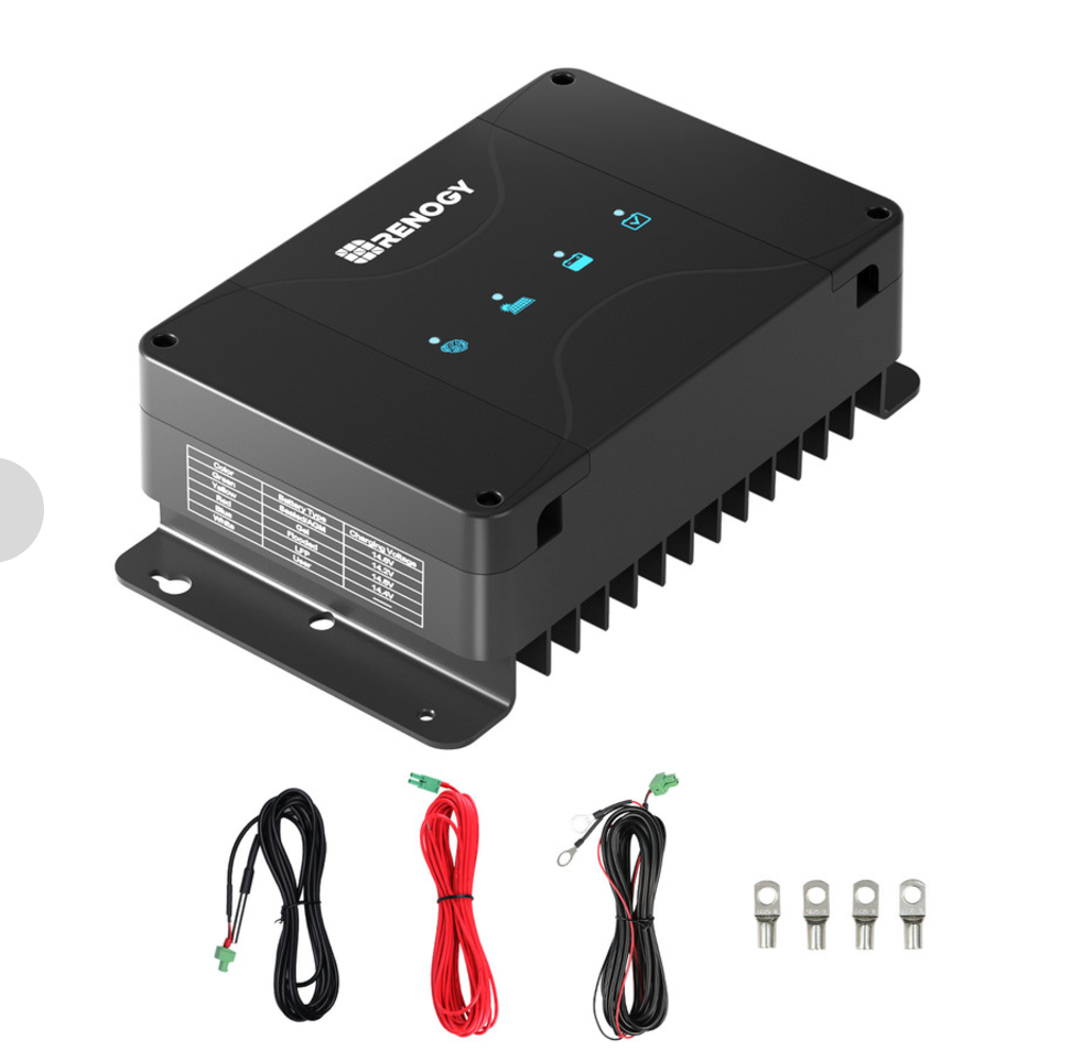 DCC50S 12V 50A DC-DC On-Board Battery Charger with MPPT شاحن بطارية اضافية 50 امبير  يدعم الطاقة الشمسية