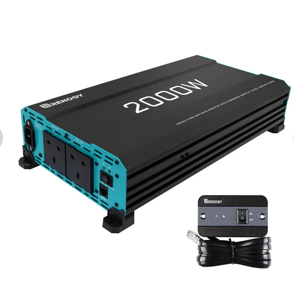 2000W 12V Pure Sine Wave Inverter With English Standard Socket (with UPS Function) محول طاقة (انفيرتر)