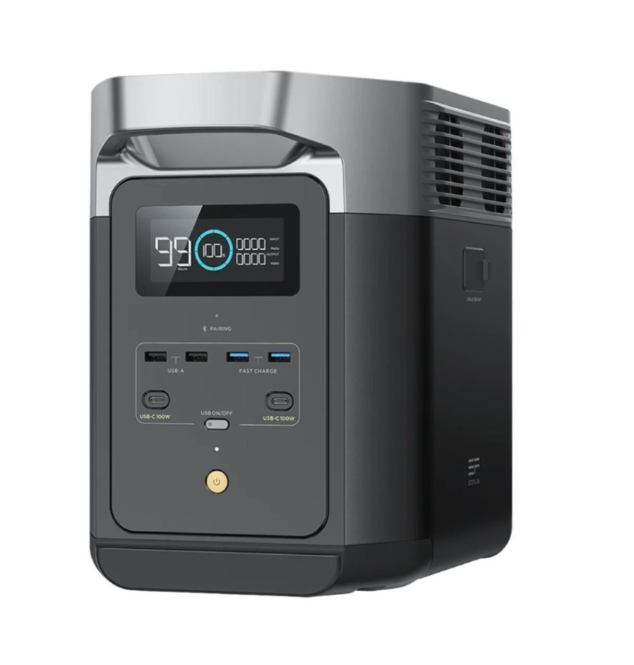 EcoFlow DELTA 2 Power Station-(No BOX)-ايكو فلو محطة طاقة محمولة من دلتا 2، بطارية 1024 واط (بدون كرتون)