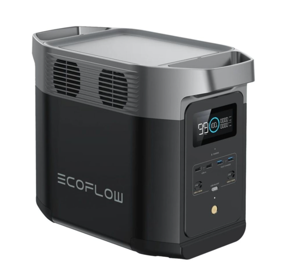 EcoFlow DELTA 2 Power Station-(No BOX)-ايكو فلو محطة طاقة محمولة من دلتا 2، بطارية 1024 واط (بدون كرتون)