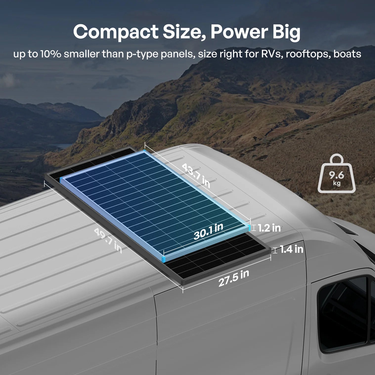 ShadowFlux™ N-Type Anti-Shading 200W Solar Panel لوح طاقة شمسية