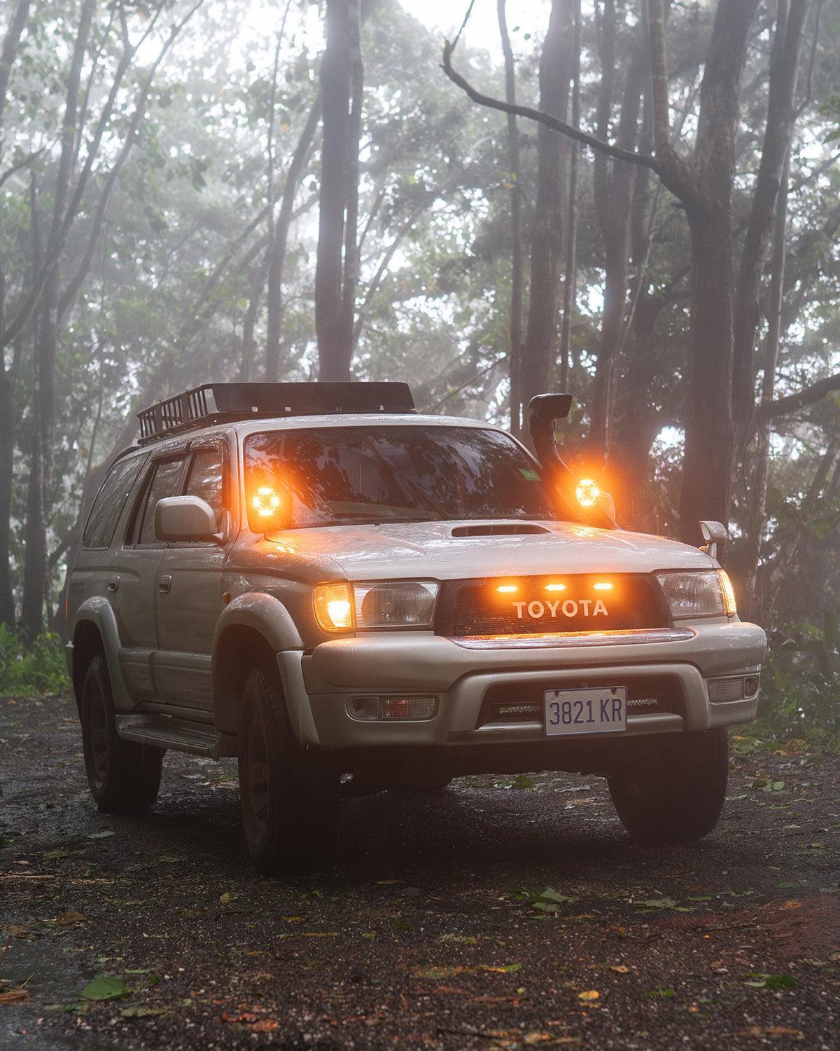 ليت 4 انش CUBE-Z Series 4 Inch LED Pod Lights Off Road Lights with White DRL & Amber Turn Signal Lights