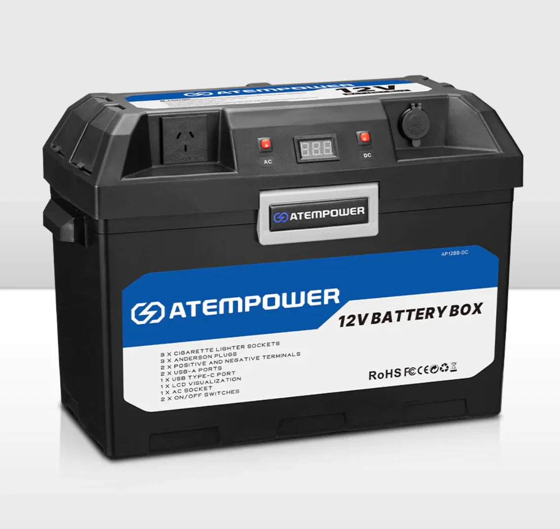 Battery box with AC SOCKET[110V-240V Pure sine wave 500W