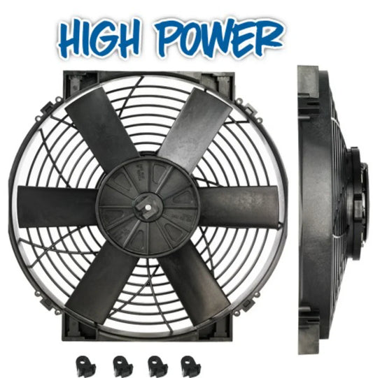 14" HIGH POWER Thermatic® Electric Fan (12V) مروحة تيربو قوة 1500CFM