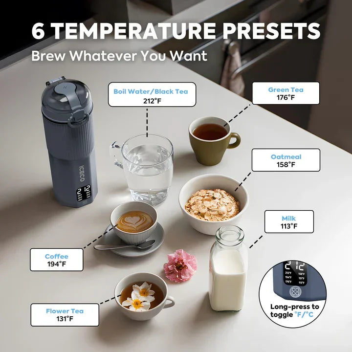 Portable Electric Kettle 12V/24V for Car Use | ICECO