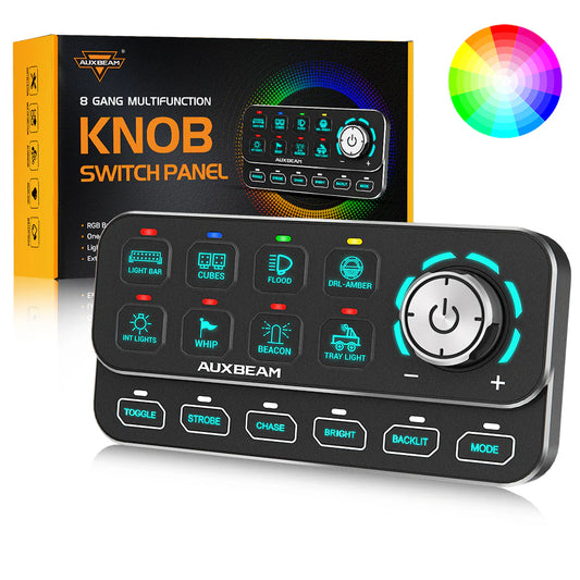 KS-80 Knob RGB With remote Switch Panel MAX 120A ,Light Dimming, Dynamic Chase, Four