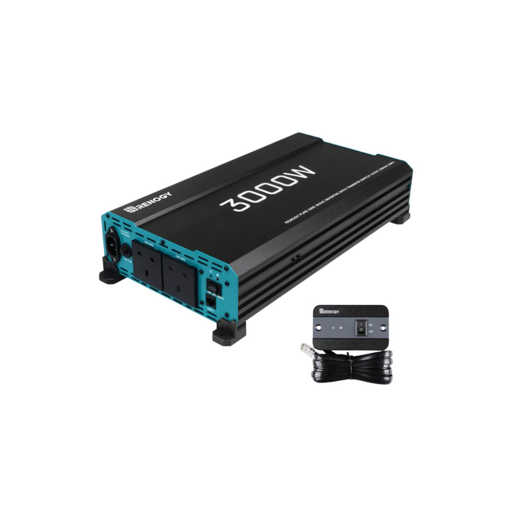 3000W 12V to 230V/240V Pure Sine Wave Inverter With English Standard Socket (with UPS Function)