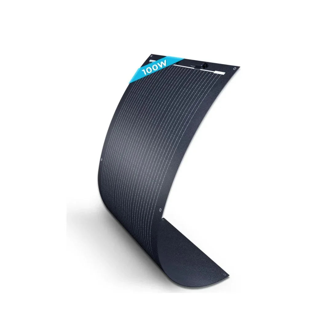100W flexible Monocrystalline black  Solar Panel لوح طاقة شمسية مرن