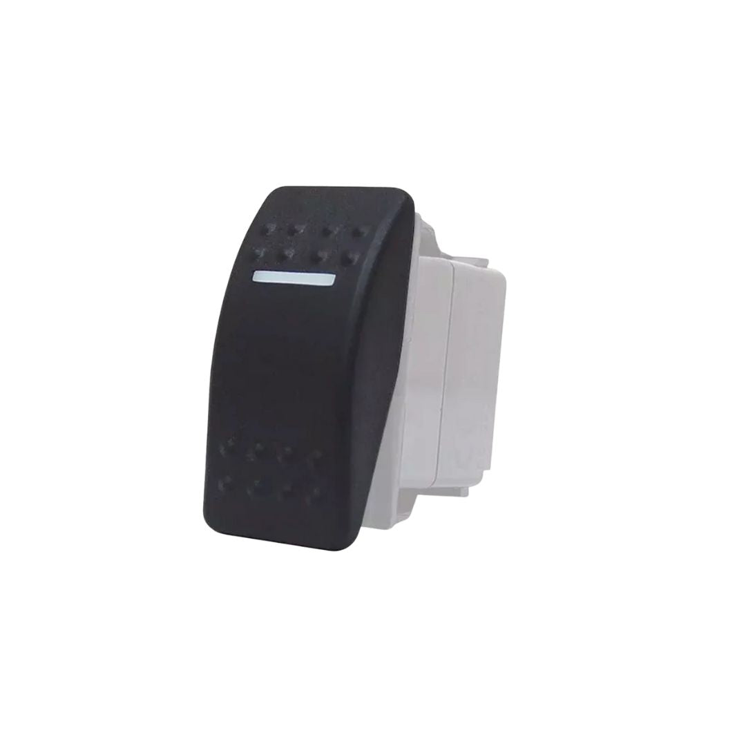 ON-OFF-ON Rocker Switch, 7pins, Green
