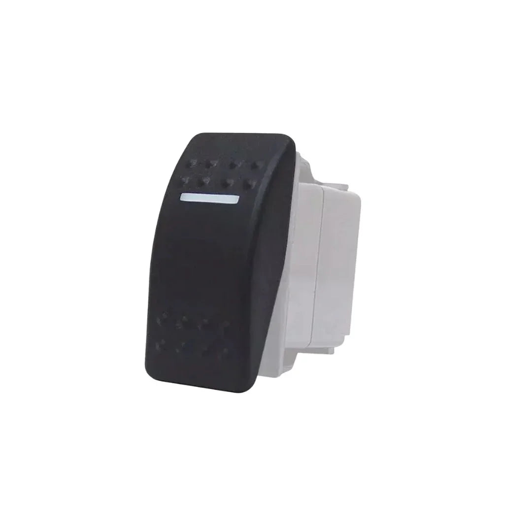 ON-OFF-ON Rocker Switch, 7pins, Green