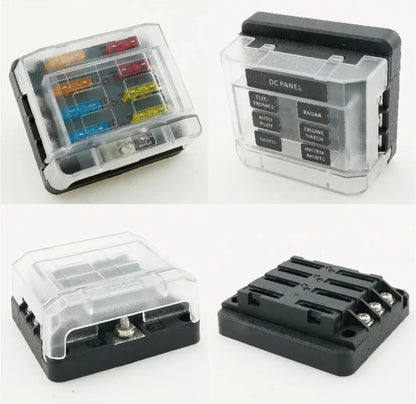 6way fuse block blade-modular- with Led indicator علبة فيوزات