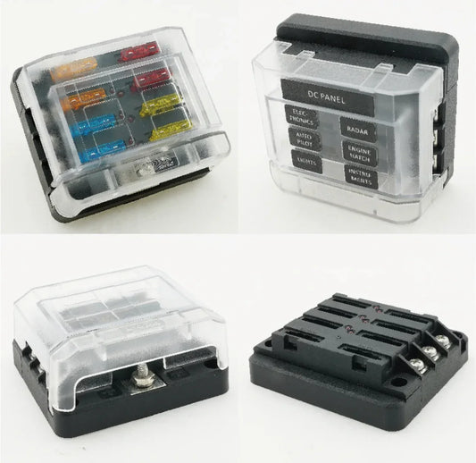 6way fuse block blade-modular- with Led indicator علبة فيوزات