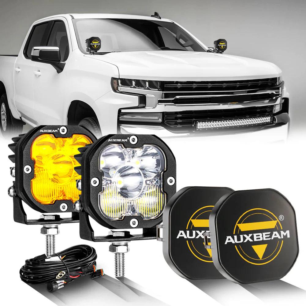 X-PRO SERIES | 3 INCH 80W 9600LM LED PODS LIGHTS WHITE&AMBER