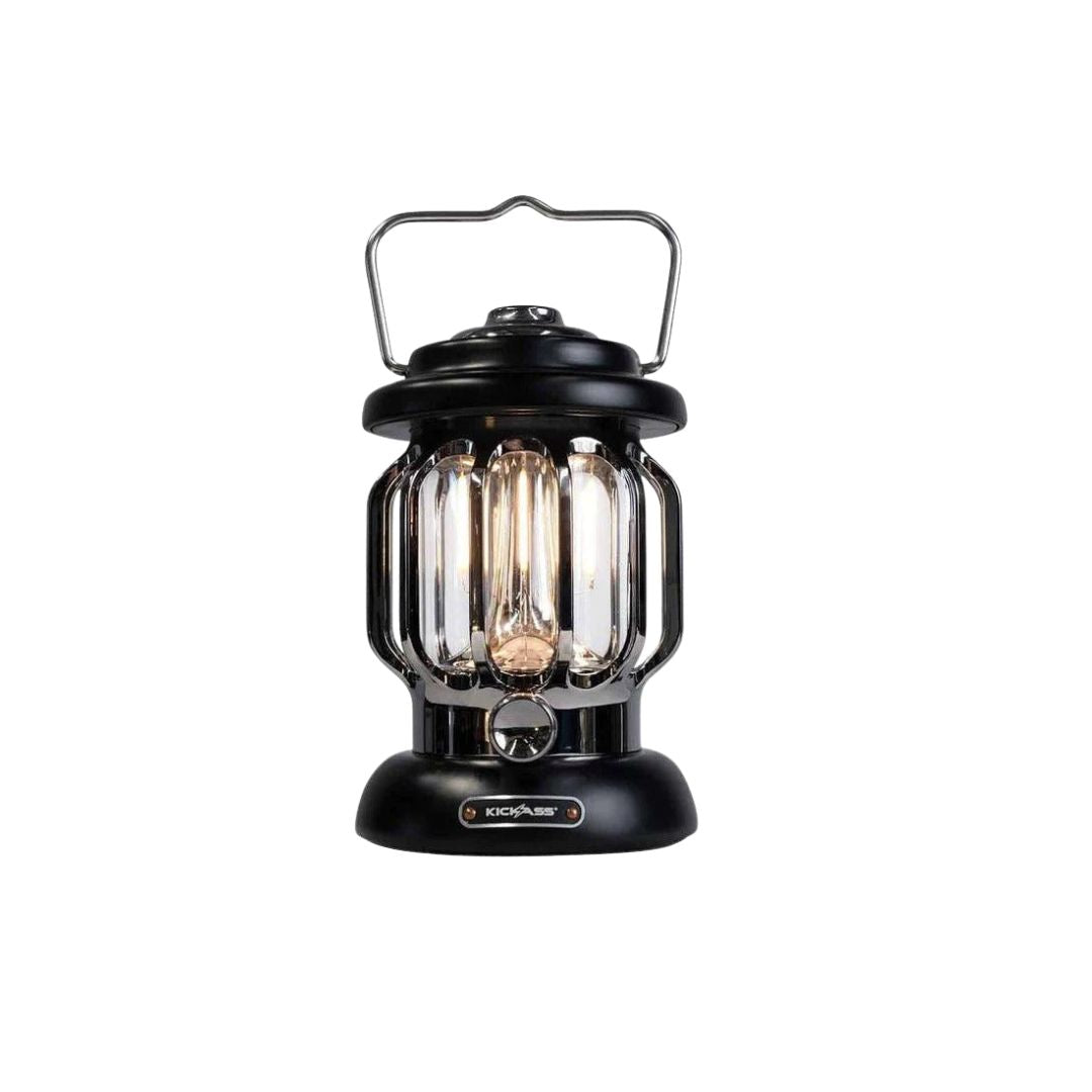 Kickass Vintage Camping Lantern - Black