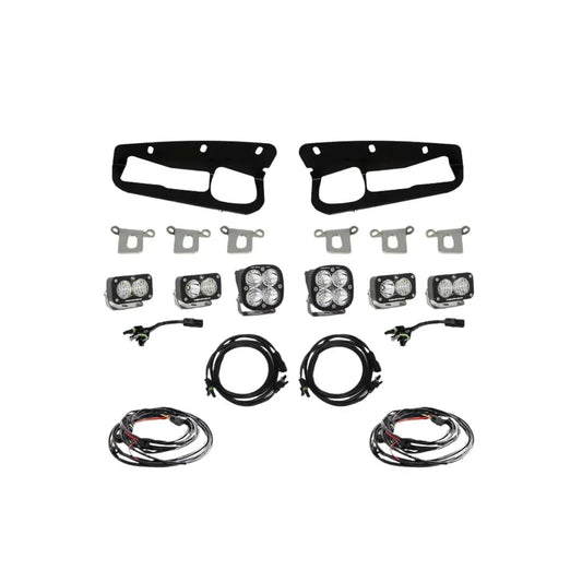 Ford Squadron Pro/Dual S2 Sport Steel Bumper Fog Pocket Light Kit - Ford 2021-23 Bronco; Steel Bumper