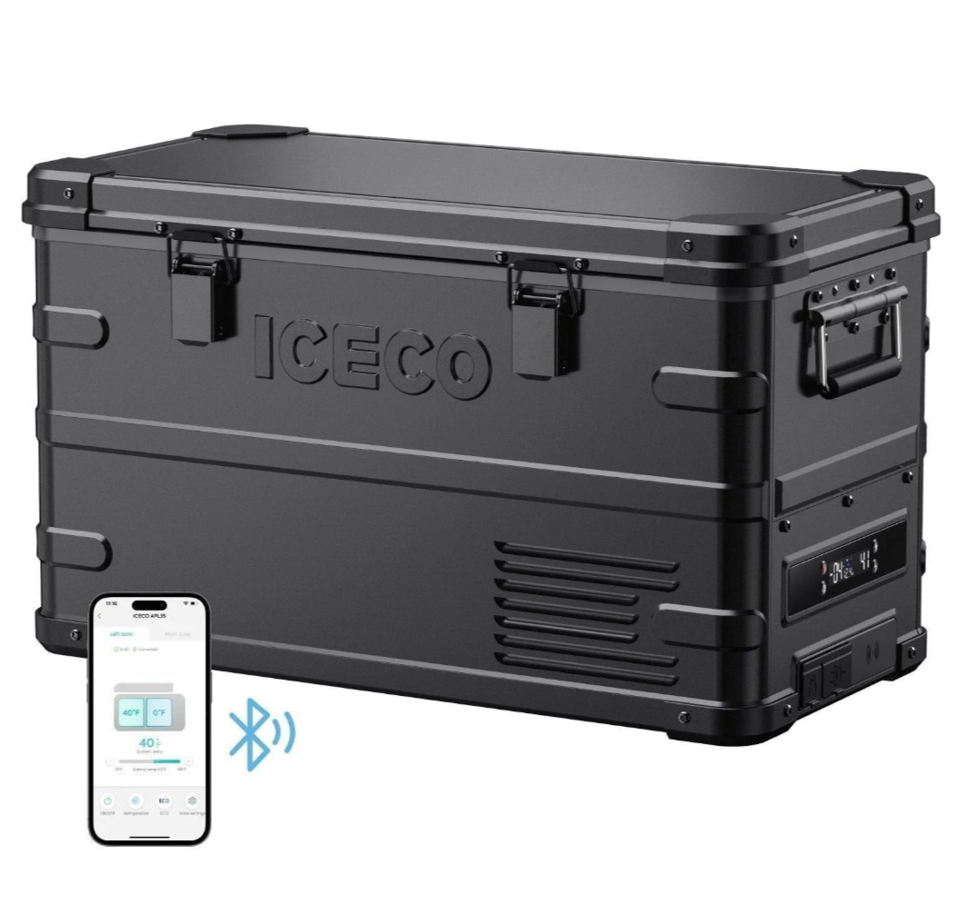 37QT APL35 Ultralight Dual Zone Black Aluminum Freezer | ICECO (كرتون مفتوح)