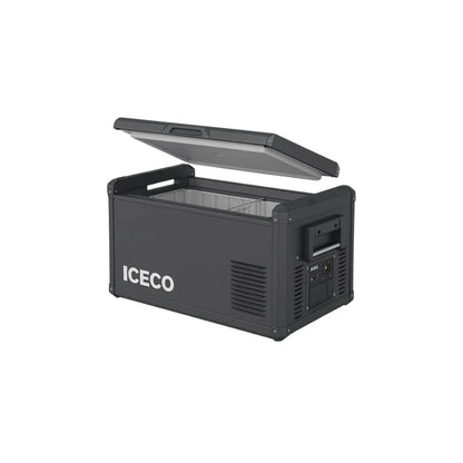 ICECO VL35ProS 12v refrigerator, 37Qt/35L Portable Freezer Powered by SECOP, Reversible&Removable Lid, 12/24V DC & 110-240V AC, 0°F to 50°F, 12v Freezer RV Car| With Slide&Battery
