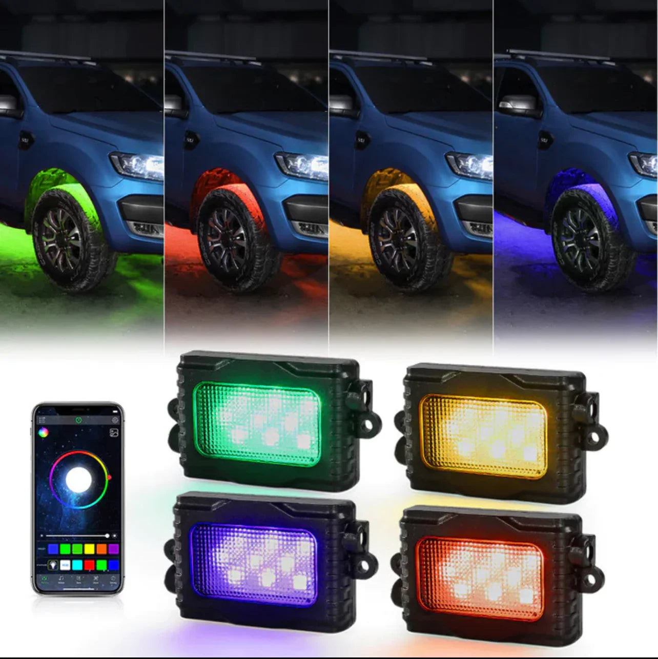 UPGREDED VERSION -RGB rock light with App control 4 PC
