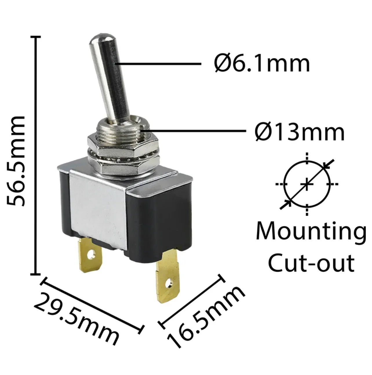 on off -Large currant DC 12V 20A Toggle switch