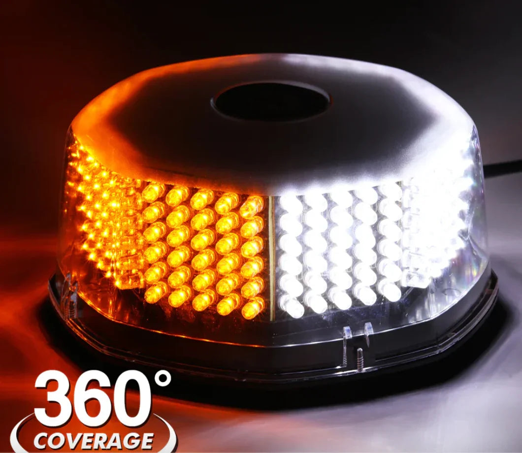 240 LED EMERGENCY WARNING ROTATING STROBE BEACON LIGHT WITH MAGNETIC BASE FOR 12V VEHICLE CARS TRUCK SNOW PLOW