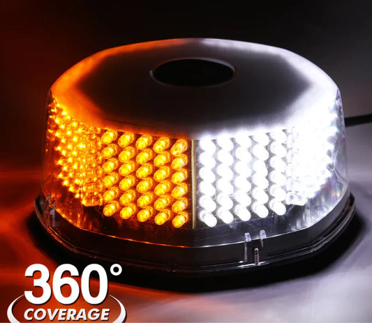 240 LED EMERGENCY WARNING ROTATING STROBE BEACON LIGHT WITH MAGNETIC BASE FOR 12V VEHICLE CARS TRUCK SNOW PLOW