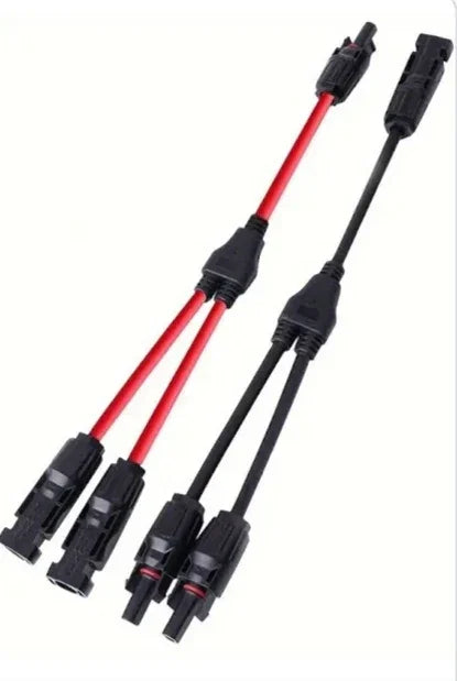 2pcs Y Branch Parallel Connection 30A 1000V Solar Electrical Photovoltaic Panel Connector Wire Cable-وصلة Y