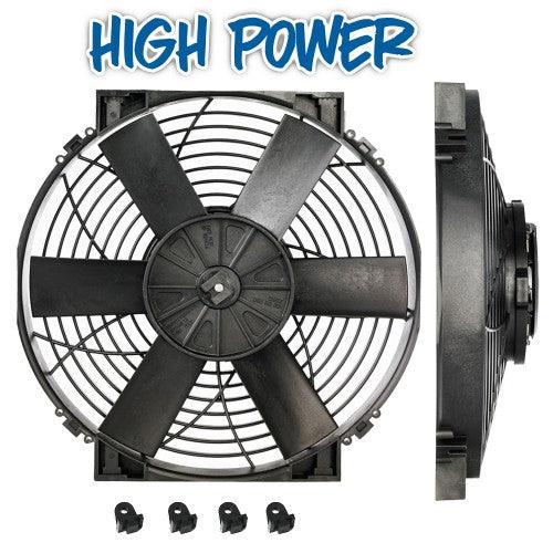 14" HIGH POWER THERMATIC® ELECTRIC FAN (12V) (#0107)-مروحة سيارة THERMATIC®  ( ١٢ فولت)