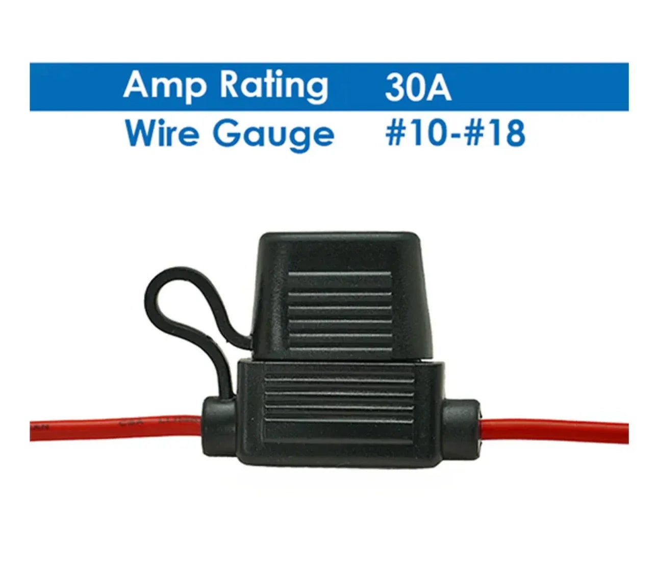 10AWG- Mediam blade fuse holder- 30A max
