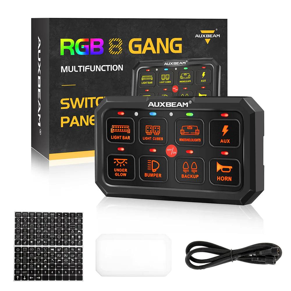 RA80 XL RGB SWITCH PANEL, LARGER SIZE, TOGGLE/ MOMENTARY/ PULSED MODE SUPPORTED