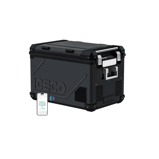58QT APL55 Dual Zone 12 Volt Fridge refrigerator | ICECO - Black (كرتون مفتوح)