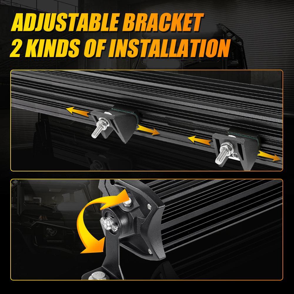 5D-PRO Series Off-Road LED Light Bar (12" - 52") High-Intensity Spot Beam