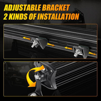 5D-PRO Series Off-Road LED Light Bar (12" - 52") High-Intensity Spot Beam