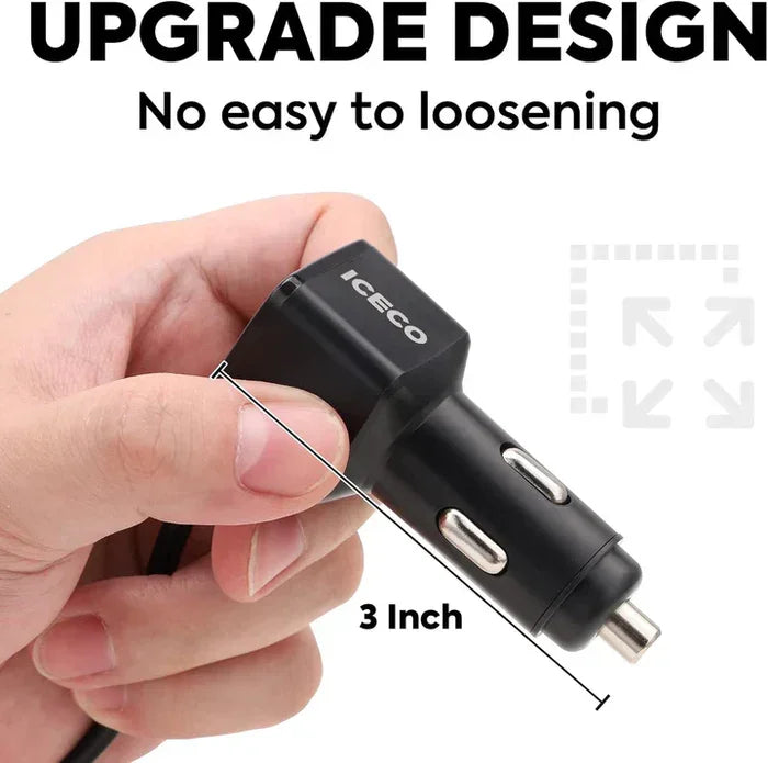 فيش تشغيل-12 Volt Male Cigarette Lighter Plug for ICECO APL20/APL35 Freezer | ICECO