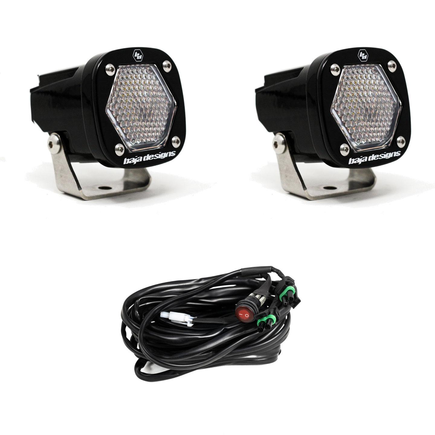 كشاف-S1 Black LED Auxiliary Light Pod Pair - Universal