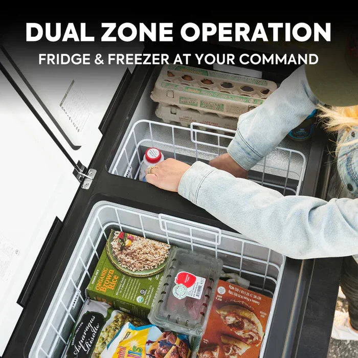 95QT VL90ProD Dual Zone RV 12 volt Fridge Freezer | ICECO ثلاجة