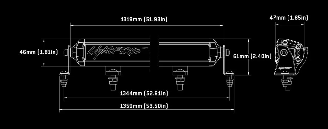 VIPER 50 INCH SINGLE ROW LED LIGHT BAR