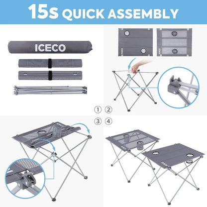 ICECO Portable Folding Camping Table طاولة تخييم