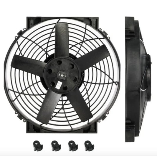 14" SLIMLINE Thermatic® Electric Fan (12V) مروحة قوة 1021CFM