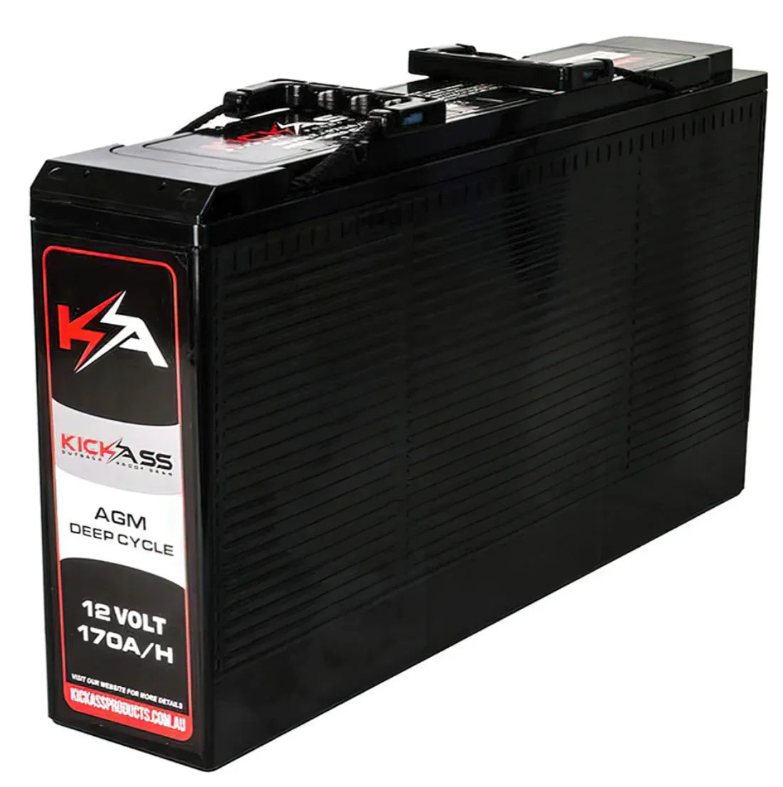 KickAss Slim 12V 170AH Deep Cycle AGM Dual Battery-بطارية إضافية