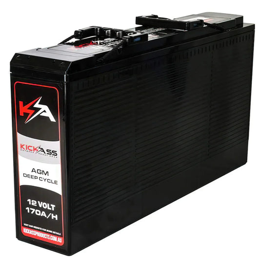 KickAss Slim 12V 170AH Deep Cycle AGM Dual Battery-بطارية إضافية