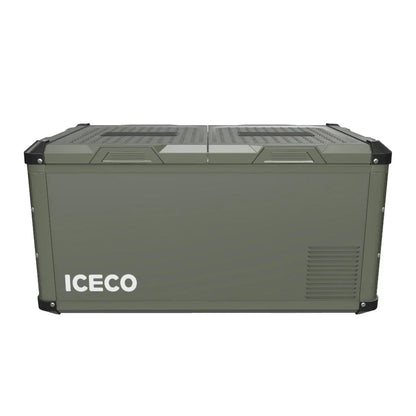79.2QT VL75ProD Olive 12V Heavy Duty Metal Fridge Freezer| ICECO ثلاجة-كرتون مفتوح -Open Box عرض